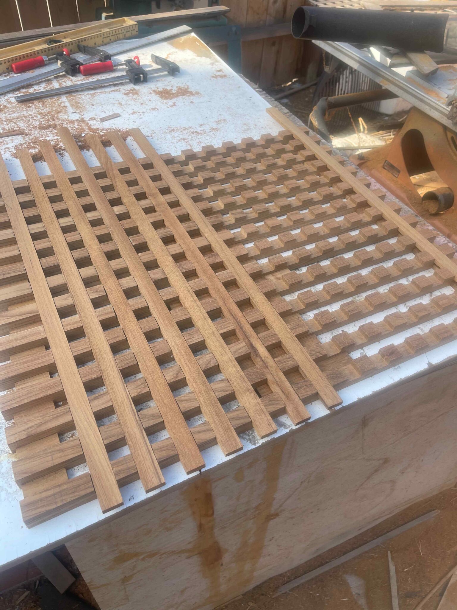 Teak Shower Grate Brett's Custom Marine Carpentry & Fiberglass