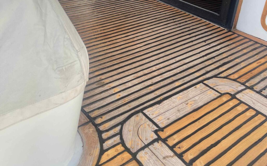 Teak Deck Replacement Brett's Custom Marine Carpentry & Fiberglass